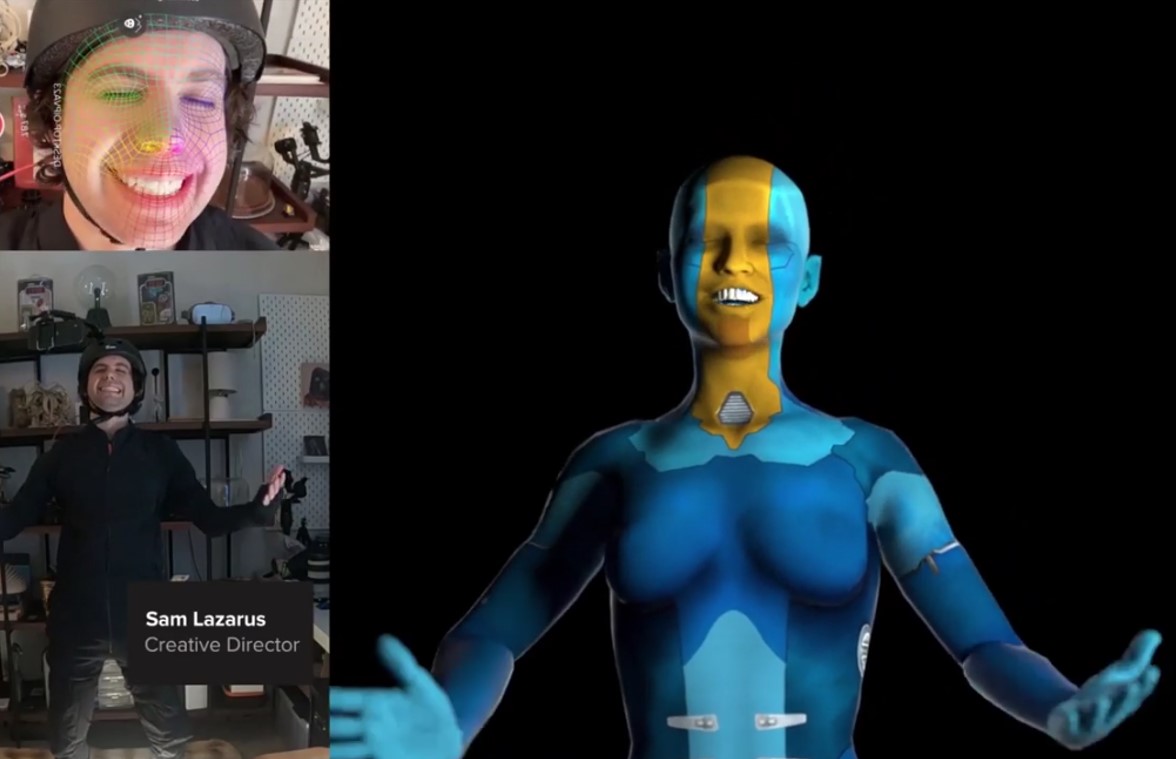 Процесс захвата движения