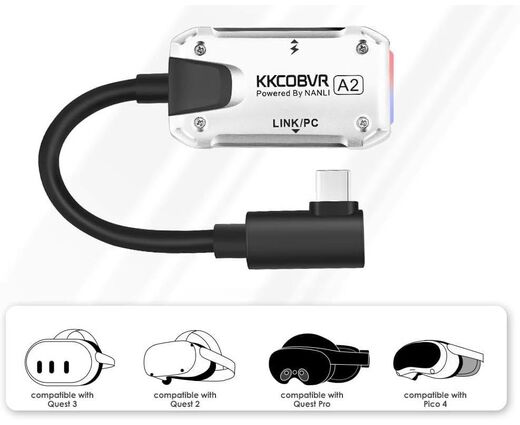 Адаптер KKCOBVR A2 для дополнительного питания автономных VR шлемов (Quest, Pico, DPVR)