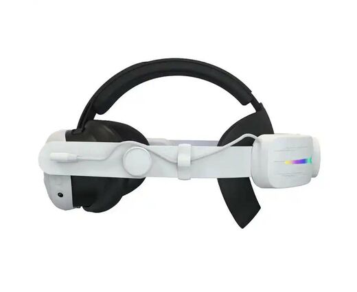 Регулируемое крепление для Oculus Quest 3 с подсветкой и аккумулятором 8000 mAh | Белый