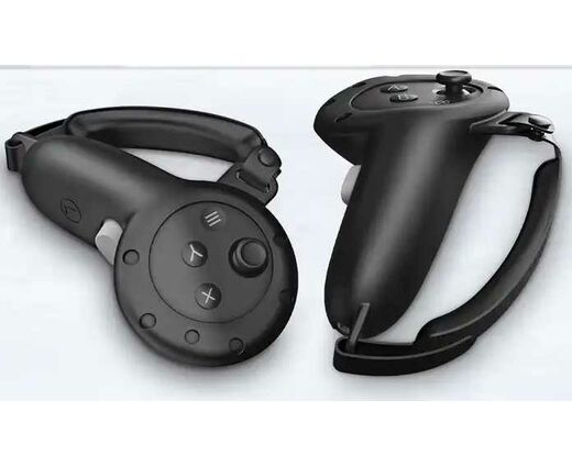 Силиконовые защитные чехлы с мягким кожаным ремешком для контроллеров Oculus Quest 3 | Черный