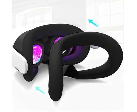 Силиконовая лицевая накладка для Oculus Quest 3S | Черный