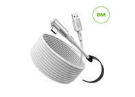 Кабель Link для шлемов Quest 3 / Quest 3S / Pico 4 / Ultra | KIWI design | Белый (5 метров)