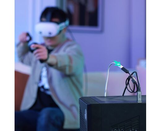  Кабель Oculus Link Type-C-USB 3.0 с доп.питанием для Oculus Quest / Pico 4 | KIWI Design