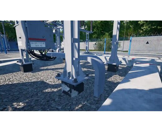 VR тренажер Осмотр и выявление дефектов оборудования ОРУ 110 (10) кВ  
