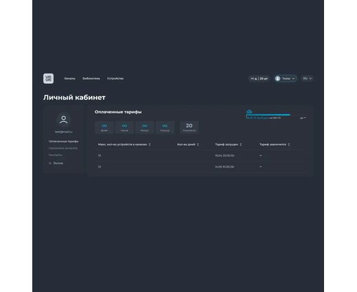 Платформа для управления контентом VRVR