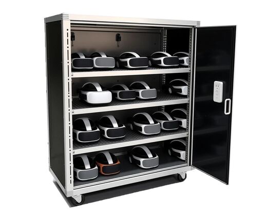 Тележка для хранения и зарядки VR-гарнитур до 24 устройств без УФ-ламп