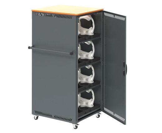 Тележка для зарядки и хранения VR-гарнитур с УФ -лампами на 16 устройств