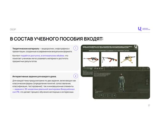 Комплект ПО Модуль №2 ОБЗР «Урочная деятельность», 21 занятие