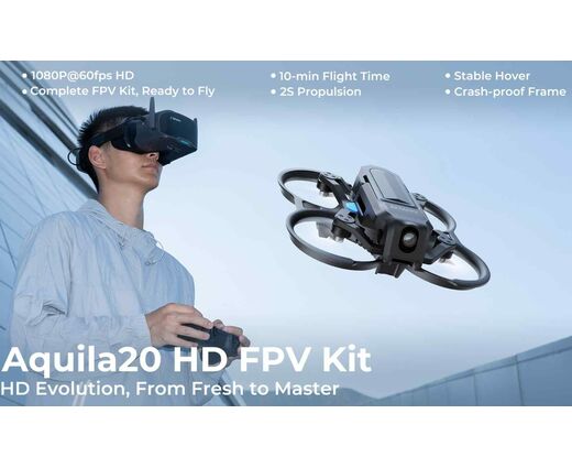 Набор квадрокоптер с пультом и очками Aquila20 HD FPV Kit | BETAFPV