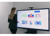 Интерактивная стена «АктивиУМ Стандарт Патриот» + программа: проектор v2m для светлых помещений  