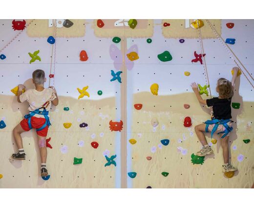 Интерактивный скалодром с креплением к стене