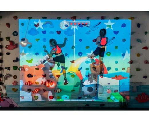 Интерактивный скалодром с креплением к стене