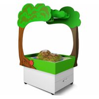 Интерактивная песочница Полянка на колёсиках