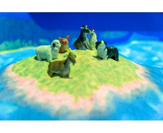 Тумба для интерактивной песочницы "Домик"