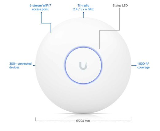 Беспроводная точка доступа U7 Pro Wi-Fi 7 