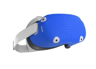 Силиконовый защитный чехол на переднюю панель шлема Oculus Quest 2 синий