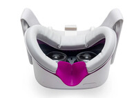 Комплект лицевого интерфейса VR COVER для Oculus Quest 2 (Светло-серый, фиолетовый)