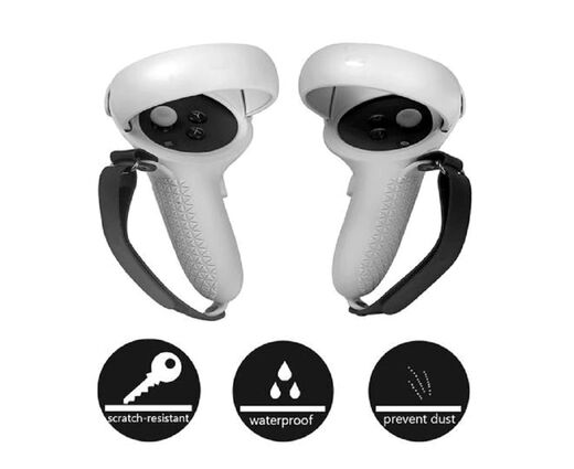 Силиконовые чехлы для контроллеров Oculus Quest 2 с ремешками | Белый
